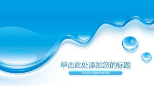 Water drop downflow effect PPT background picture