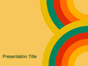 Imagen de presentación de diapositivas de fondo de círculo de color de arco iris
