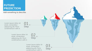 Gráficos PPT de relación progresiva de iceberg creativo