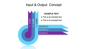 Grafico PPT di presentazione del concetto di input e output