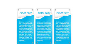 Tear paper effect three juxtaposed PPT text boxes