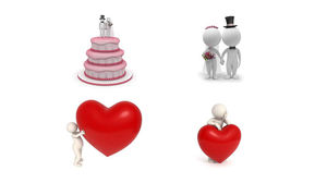 Dragoste căsătorie familie 3D răufăcător PPT material