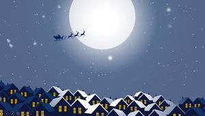 Hintergrundmusik Weihnachts-PPT-Animationsgrußkarte