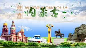 Modello ppt di introduzione alla cultura turistica della Mongolia interna
