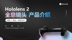 Simple fashion style mixed reality equipment product introduction ppt template