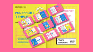 Bright color design sense brochure ppt template