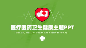 Proteção ambiental verde medicina médica e modelo de ppt de tema de saúde