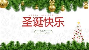 Wesołych Świąt - Boże Narodzenie tematyczne spotkanie klasowe szablon ppt