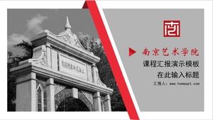 Ogólny szablon ppt do obrony pracy dyplomowej Uniwersytetu Sztuki w Nanjing