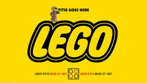 Lego (LEGO) style Lego block theme ppt template