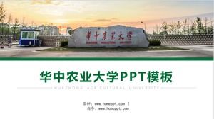 Modèle général ppt pour la soutenance de thèse de l'Université agricole de Huazhong