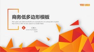 Low polygon creative shadow wind business report general ppt template