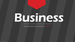 Fashion big diagonal stripes atmosphere elegant red and black business ppt template