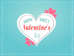 Happy Valentine's Day - Walentynki twórcze wyrażenie dynamiczny szablon karty z pozdrowieniami ppt