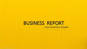 Fond ondulat galben și negru șablon ppt de raport de afaceri plat minimalist