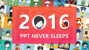PPT master @ Mr. Mu iPPT2016 siete más: resumen anual y plantilla ppt de deseo de vida 2017