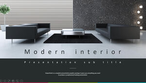 Interior decoration office decoration company introduction ppt template