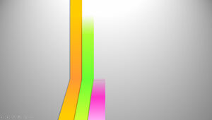 Modelo de ppt dinâmico de sentido visual de barra de cores de manga vibrante