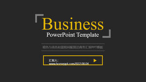 노란색과 회색 색상 매칭 심플한 디자인 아름다운 분위기의 비즈니스 보고서 ppt 템플릿