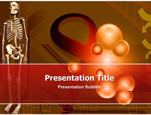 AIDS (HIV) disease knowledge explanation and prevention publicity ppt template
