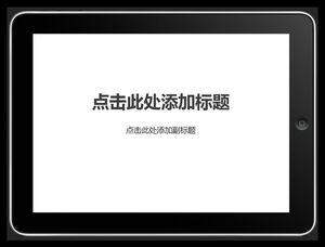 Template ppt latar belakang tablet iPad produk Apple