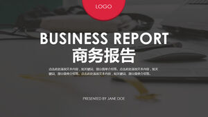 Modelo de ppt geral de relatório de resumo de negócios simples e criativo simples