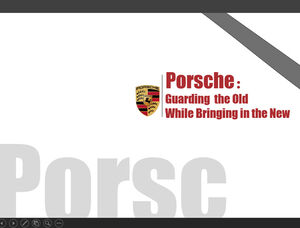 Porsche (Porsche) 문화 제품 및 시장 분석 자동차 산업 ppt 템플릿