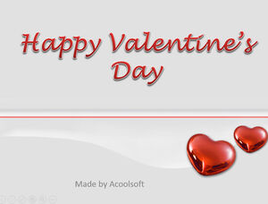 happy valentine day - simple valentine's day ppt template