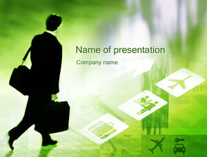 Fresh green simple business ppt template