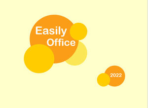 Orange Kreis kreative einfache und frische Business-ppt-Vorlage