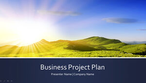 Template ppt rencana proyek perusahaan sederhana
