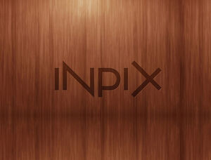 Plantilla ppt de fondo de grano de madera de moda hermosa de la empresa INPIX de Corea