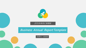 modelo de ppt de exibição corporativa de relatório de negócios de estilo simples de 2015