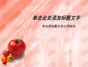 Tomato vegetables and fruits ppt template