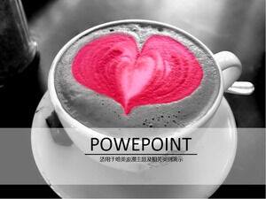 الحب الدافئ قالب الأعمال PPT القهوة