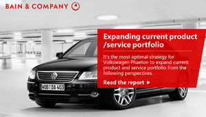 Plantilla ppt de descripción del servicio del modelo Volkswagen