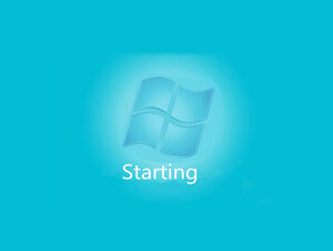 Basit Windows açılış animasyonu ppt şablonu