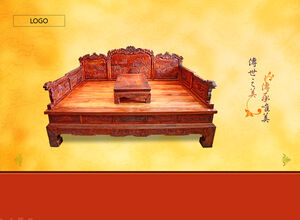 Мебель из красного дерева шаблон п.п. в старинном стиле