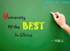 China's best university history ppt template