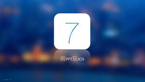 IOS7 interface style ppt template