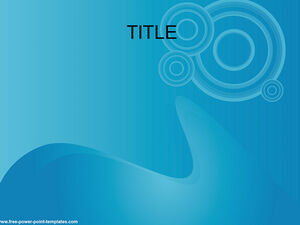 Circle blue background ppt template