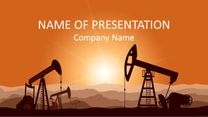 Oil drilling drilling energy ppt template