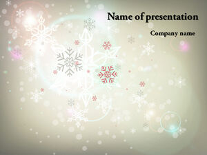 Snowflake Halo Background Image Template