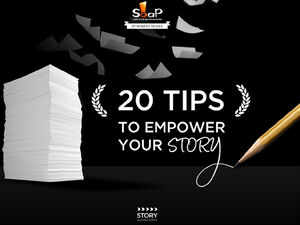 "20 dicas para empoderar sua história" - um novo trabalho da novela da empresa europeia e americana PPT