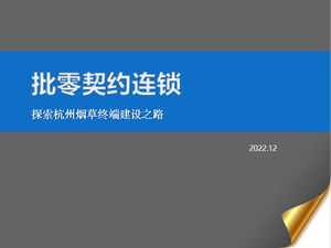PPT-Vorlage für den Bau von Verkaufsterminals für Verkaufsterminals in China