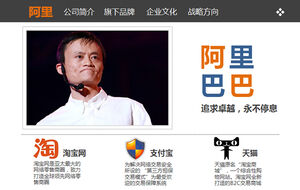 Plantilla ppt de introducción de Alibaba de Jack Ma