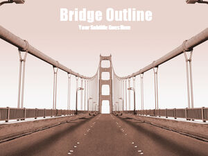 Modern bridge industry theme ppt template