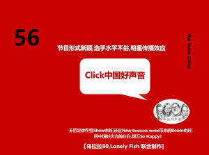 China's good voice ppt template