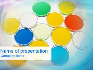 Beautiful colorful paint dazzling background ppt template