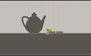Template ppt budaya teh gaya sederhana